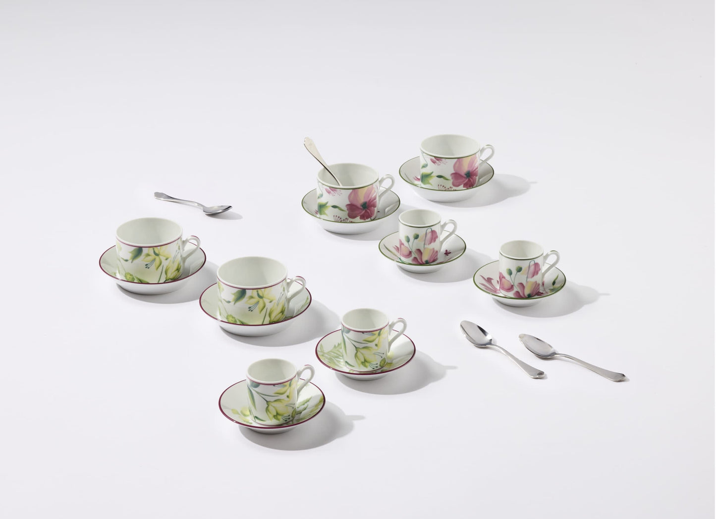 Florenza Set of 2 Coffee Cups and Saucers