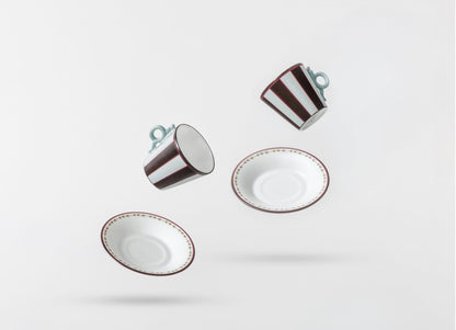 Fortunae Set of 2 Coffee Cups and Saucers