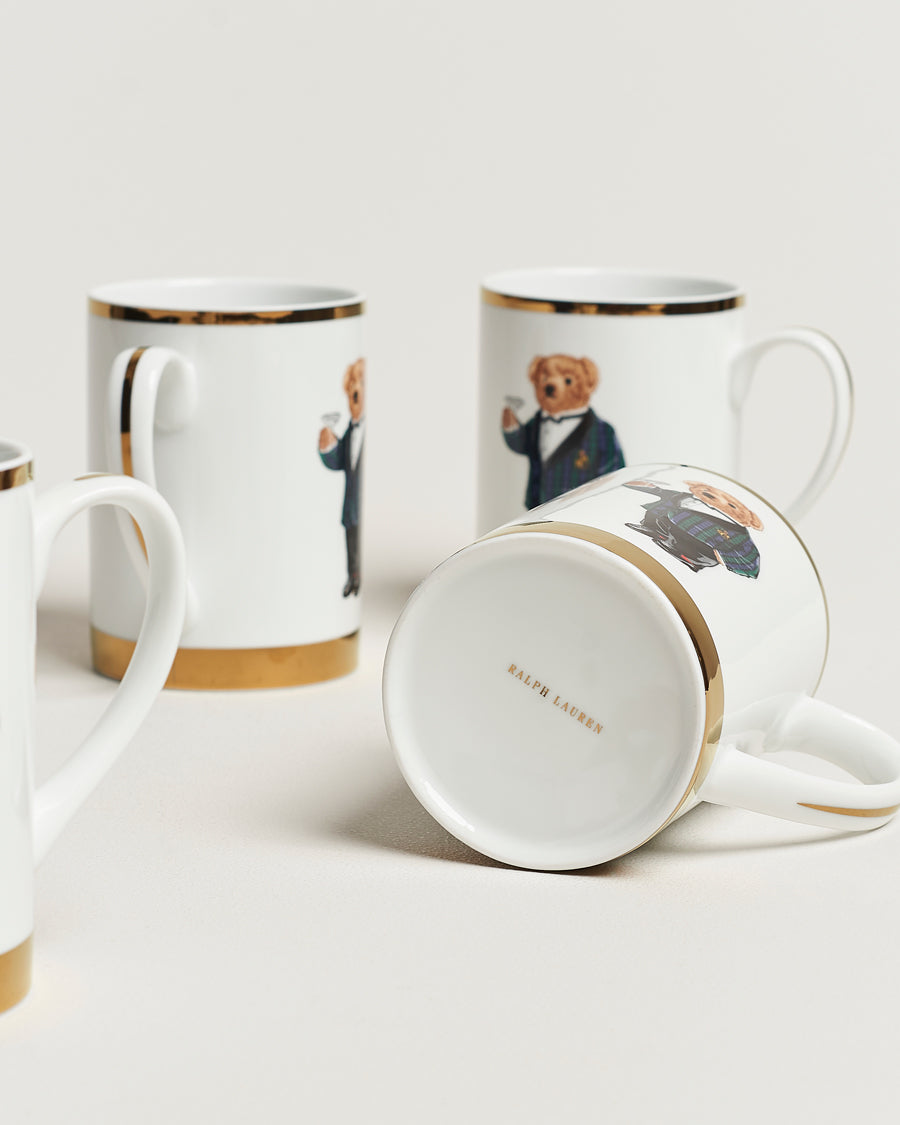 Wilshire Polo Bear Mug Gift Set/4
