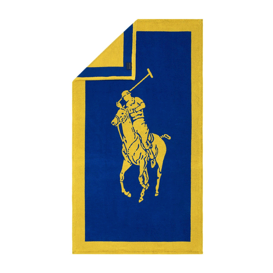 PoloJacq  IrisYel Beach towel