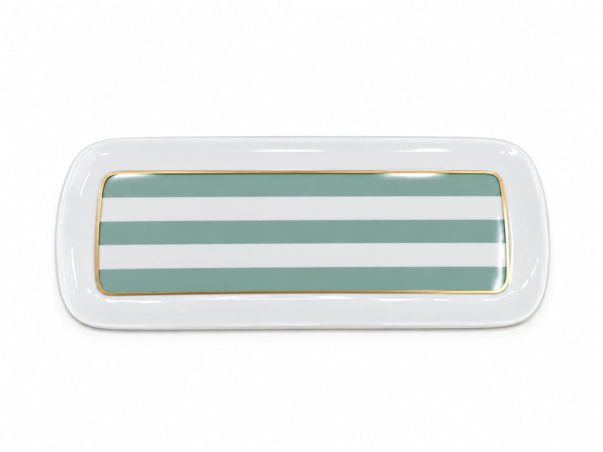 Galerie Royale Green Rectangular Cake Plate