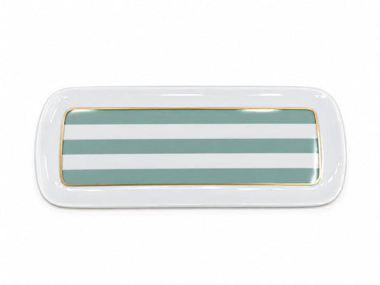 Galerie Royale Green Rectangular Cake Plate