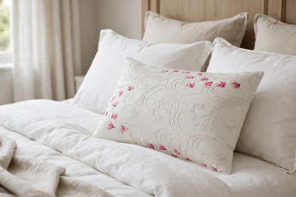 Cyclamen Blanc Pillow Case