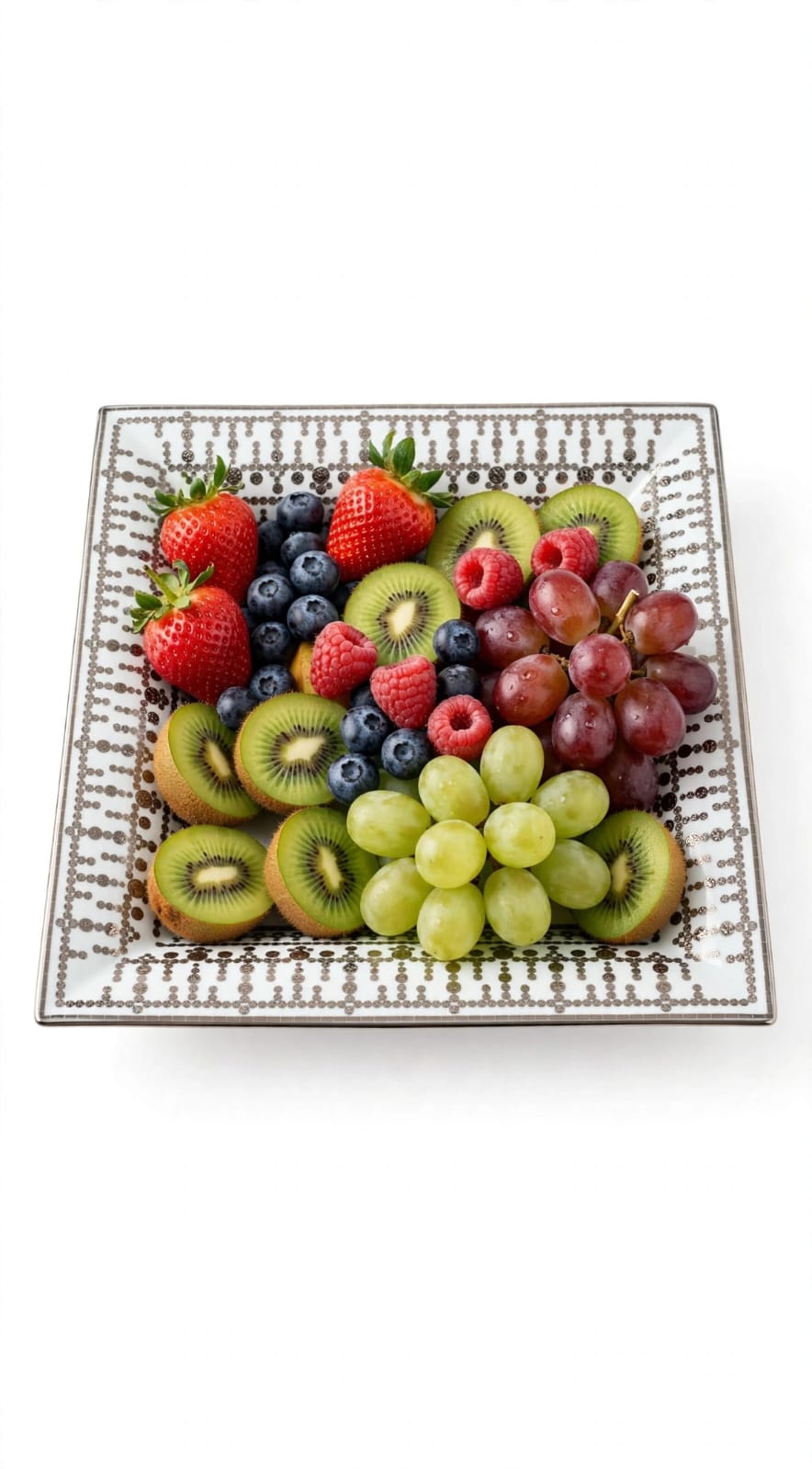 Tiara Blanc/Platine Large Tray