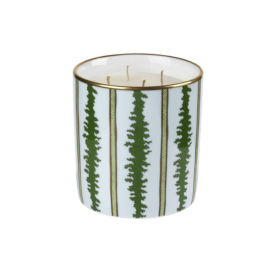 Decorative Large  Candle  Rain Rock  Creek