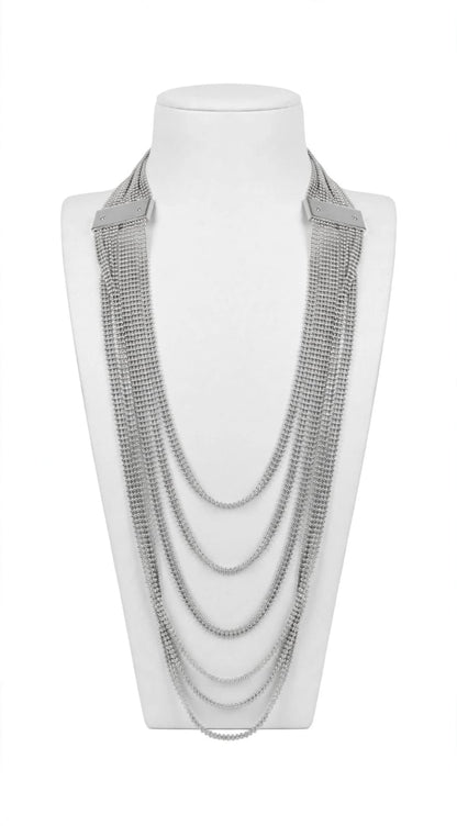 Perles Fluidity Necklace, 6 Rows