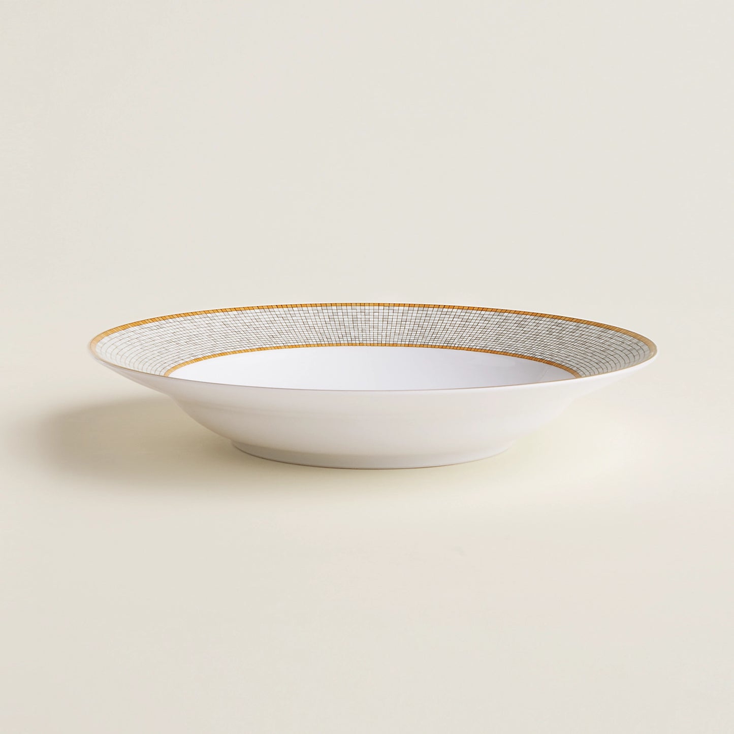 Mosaique au 24 Or Rond Plate