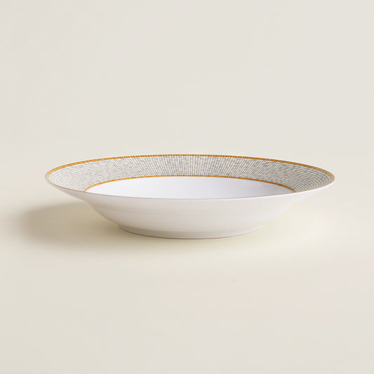 Mosaique au 24 Or Rond Plate