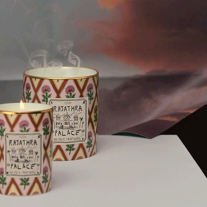 Դեկորատիվ Larhe մոմ Rajathra Palase