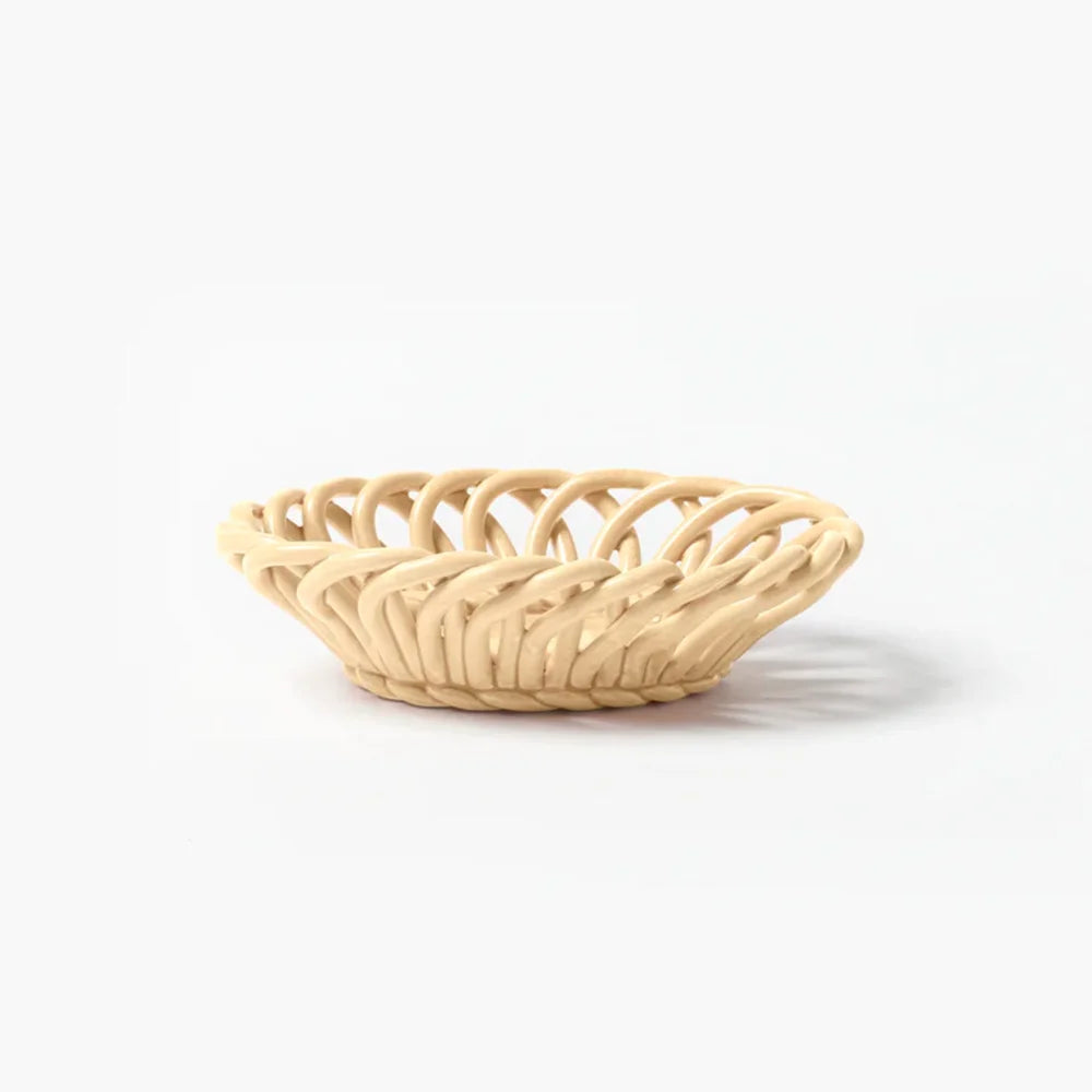 Amelia Small Bread Basket / Olive Basket - Sand