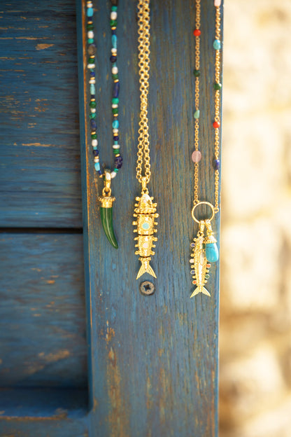 Milos Beaded Necklace, Cool