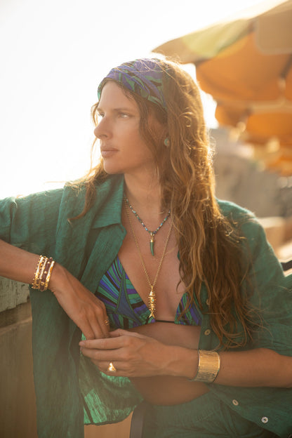 Milos Beaded Necklace, Cool