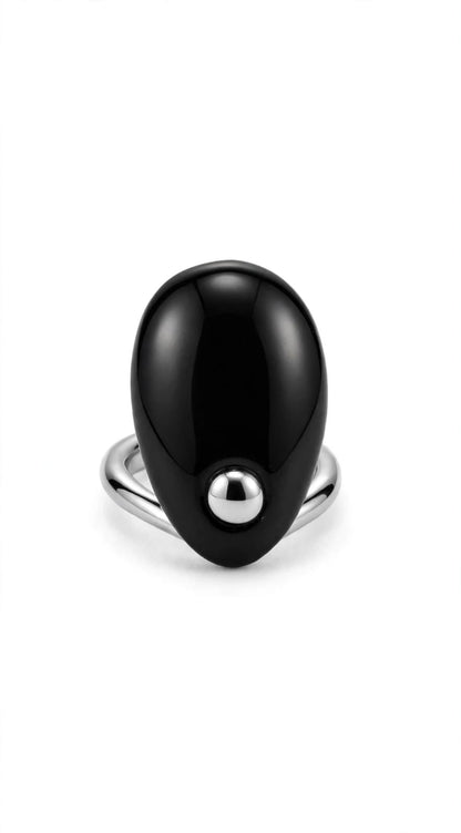 Galet Black Ring
