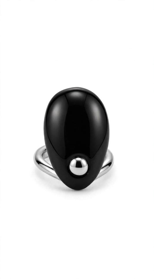 Galet Black Ring