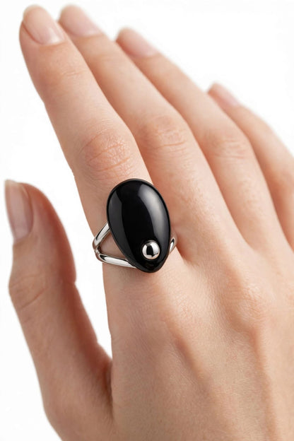 Galet Black Ring