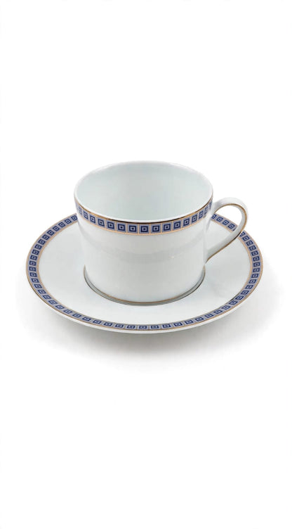 Athena Navy Tea Cup and Saucer