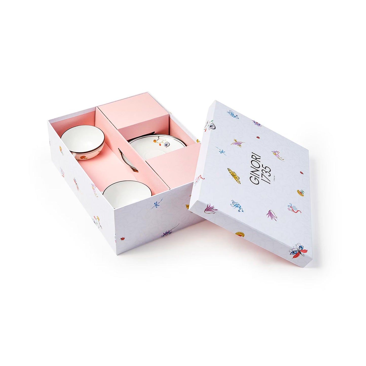 Arcadia  Set of  2 Tea Cups With  Saucers