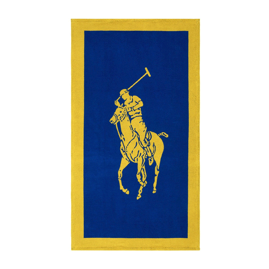 PoloJacq  IrisYel Beach towel