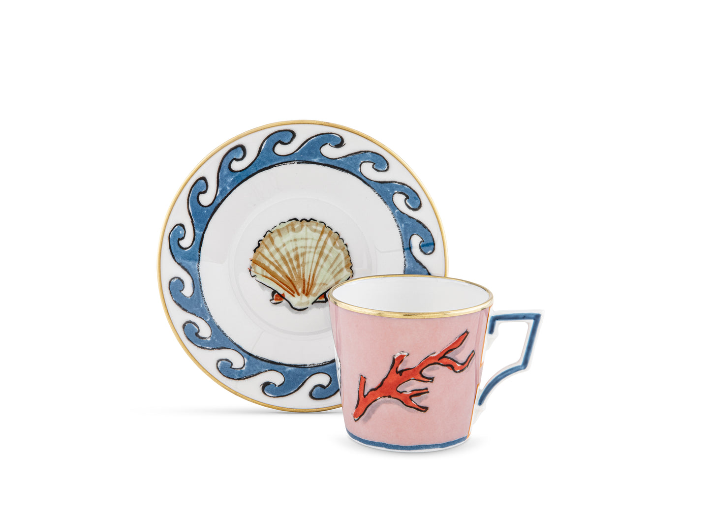 IL Viaggio Di Nettuno Set of 2 Tea Cups And Saucers