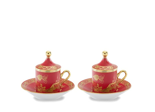 Oriente Italiano Rubrum Coffee Set  For Two