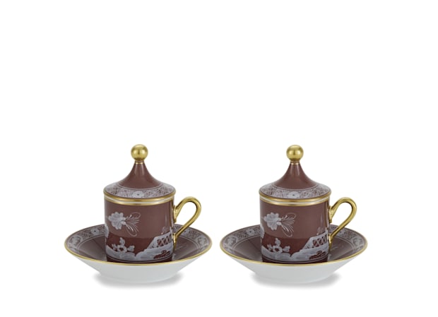 Oriente Italiano Castagna Coffee Set For Two