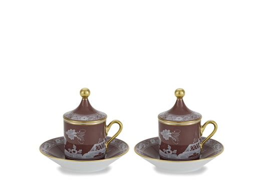 Oriente Italiano Castagna Coffee Set For Two