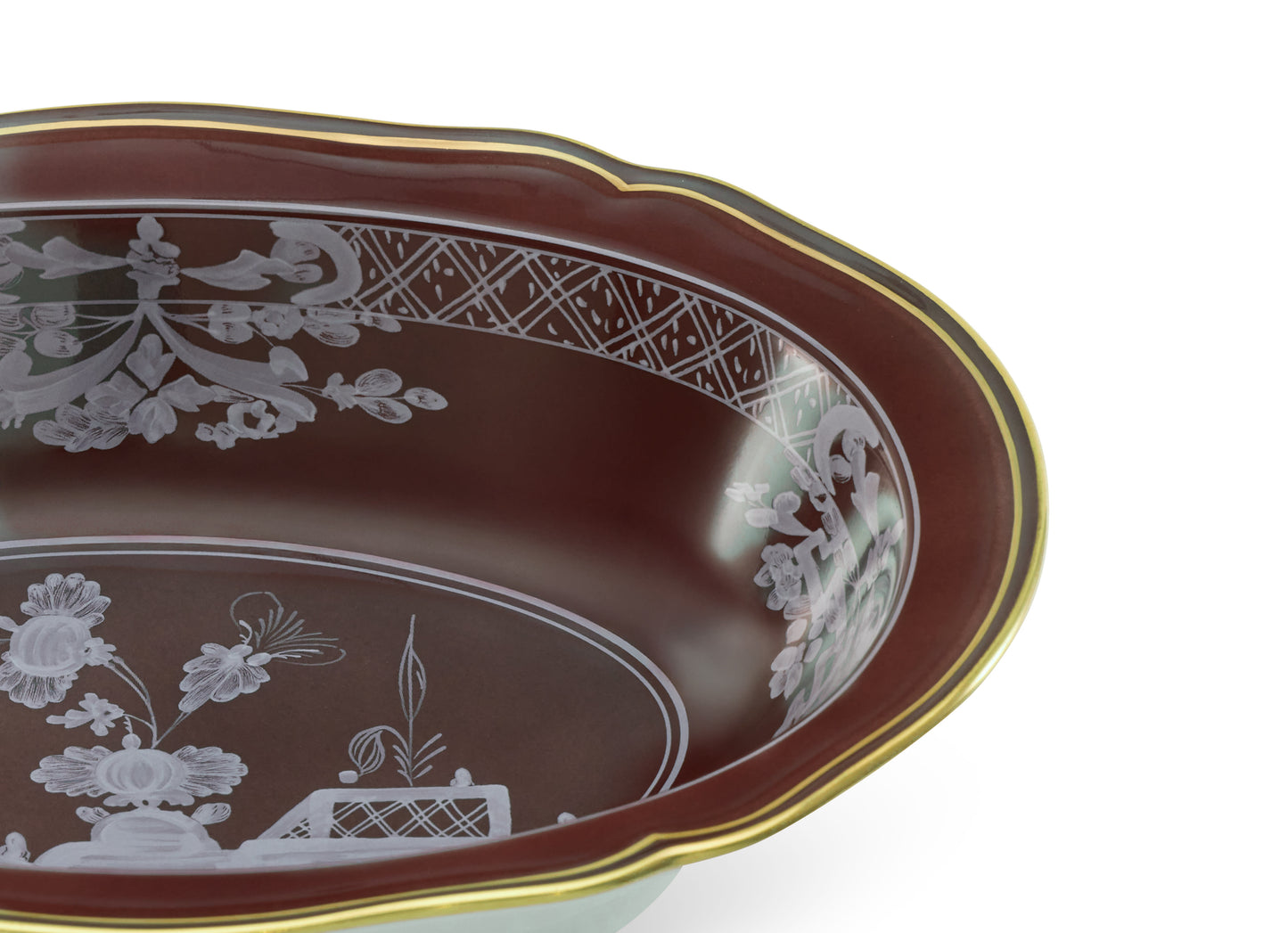 Oriente Italiano Castagna Oval Bowl