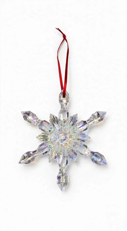 Noel Snowflake Neige Irise