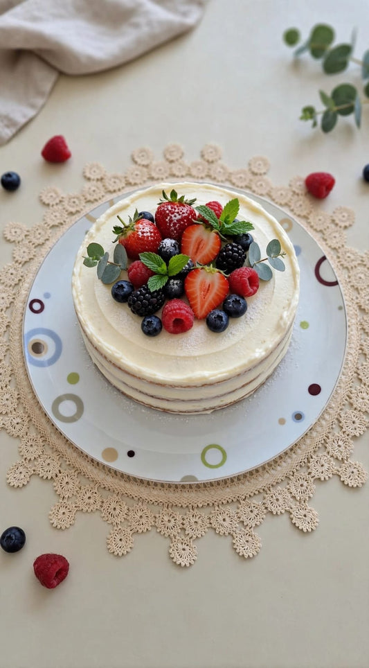 Celeste Round Cake Plate 32cm