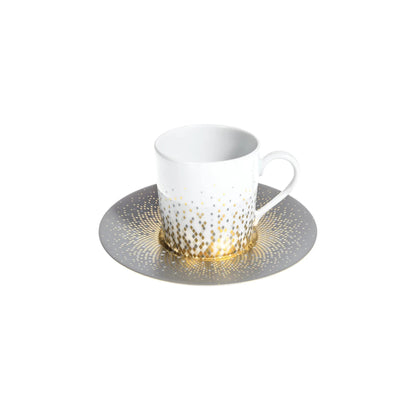 Souffle D'or Set of 4 Coffee Cups and Saucers