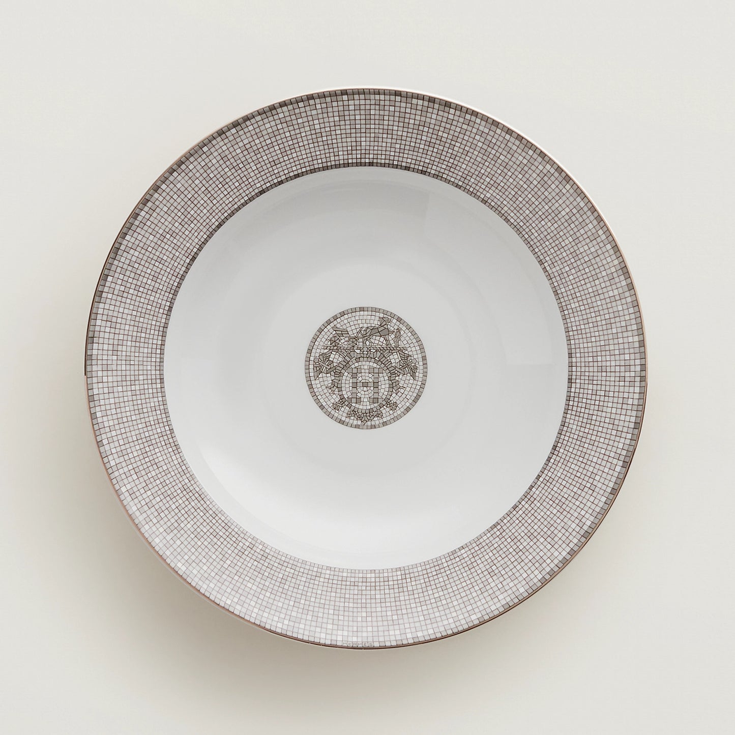 Mosaique au 24 Platine Round Plate
