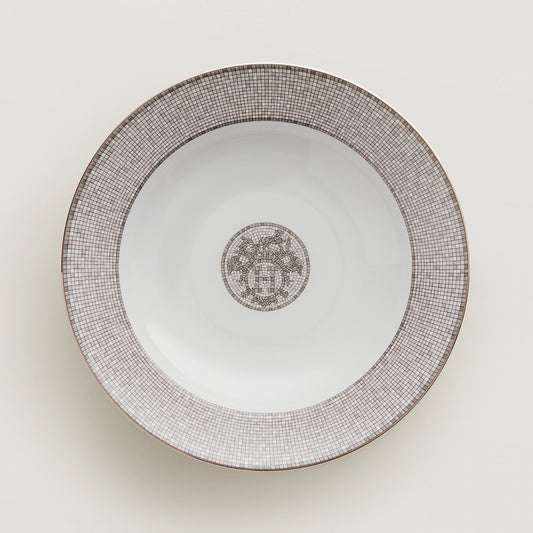 Mosaique au 24 Platine Round Plate