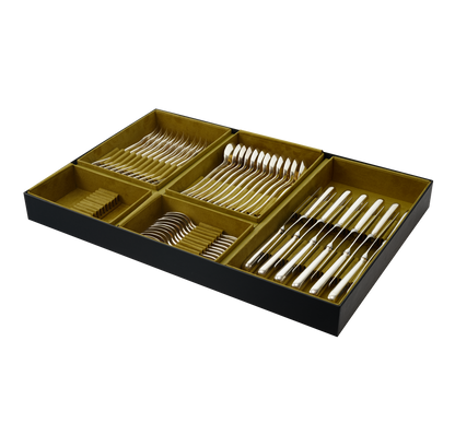 Osiris 48-Piece Stainless Steel Flatware Set with Free Storage Box