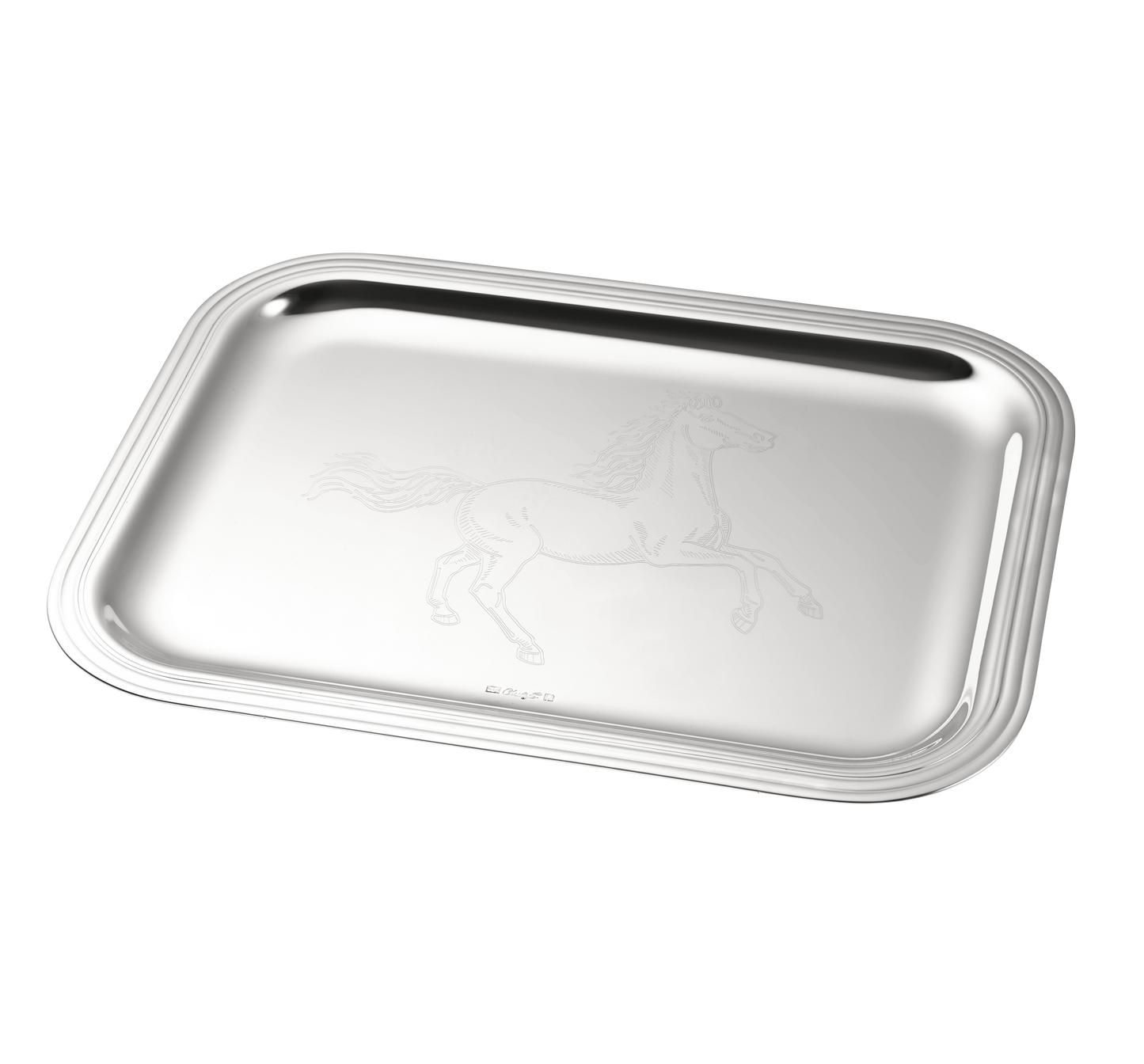 Albi Tray Horse Engraving