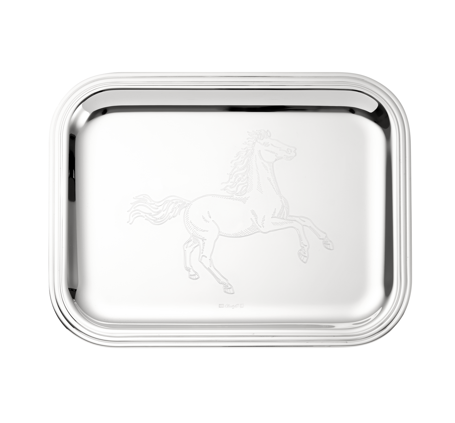 Albi Tray Horse Engraving