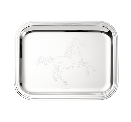 Albi Tray Horse Engraving