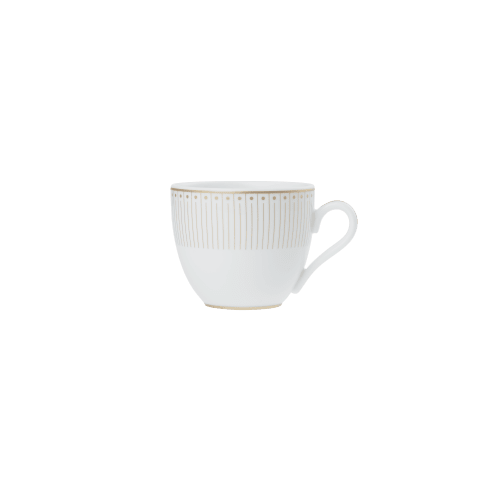 Malmaison Impériale set of 2 porcelain coffee cup and saucers gold finish