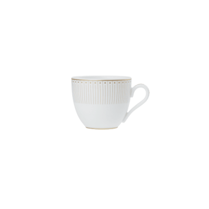 Malmaison Impériale set of 2 porcelain coffee cup and saucers gold finish