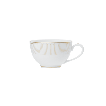 Malmaison Impériale set of 2 porcelain tea cup and saucers gold finish