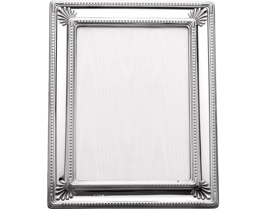 Rectangular photo frame w/beaded effect and decorative patterns