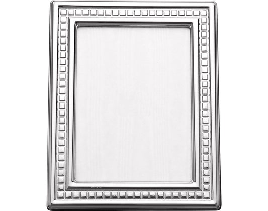 Rectangular photo frame w/square motifs