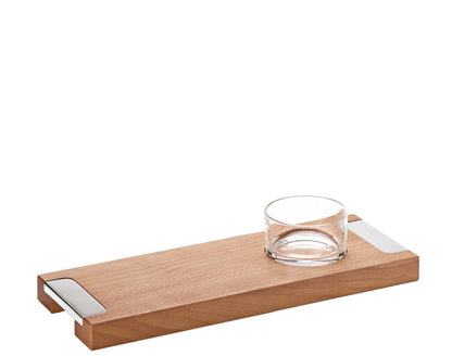 Essentia Wooden appetizer board w/bowl by Schiavon