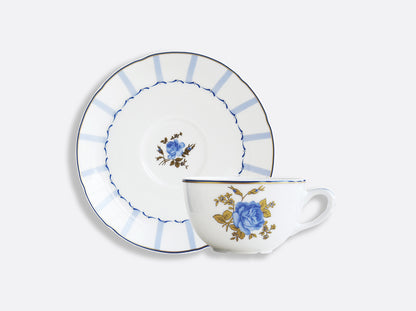 Brocante Set of 6 Tea Cups and Saucers