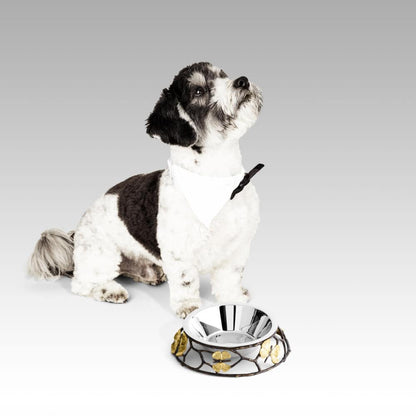 Butterfly Ginkgo Dog Bowl