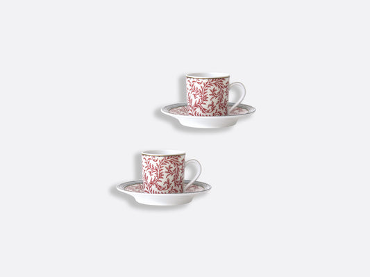 Braquenie  Set of 2 Coffee Cups and Saucers