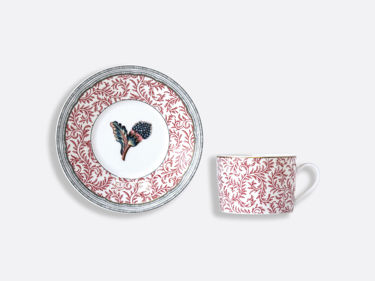 Braqueni Set of 2 Tea Cups and Saucers