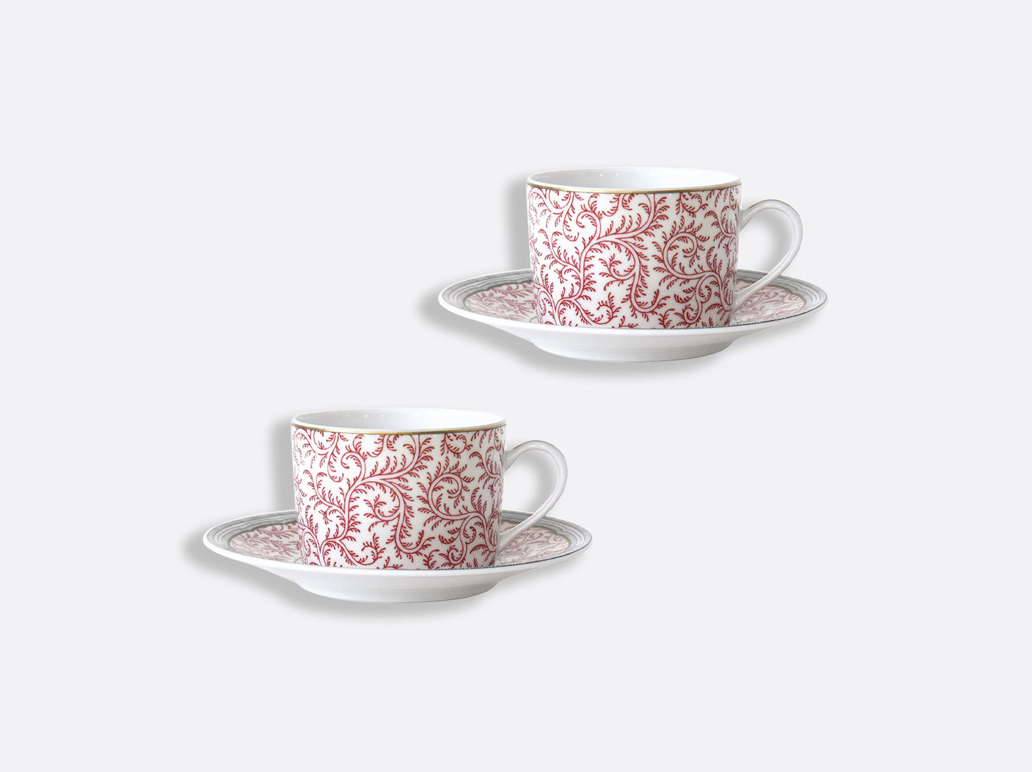 Braqueni Set of 2 Tea Cups and Saucers