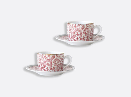Braquenie Set of 2 Tea Cups and Saucers