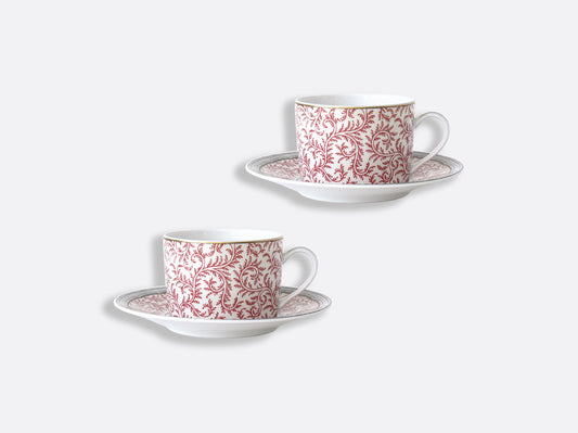 Braqueni Set of 2 Tea Cups and Saucers