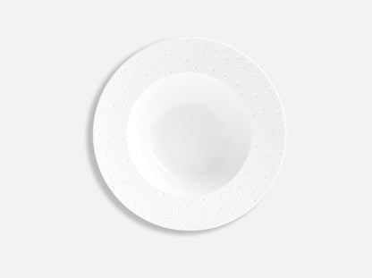 Էկումե սպիտակ խորը եզրով ապուրի ափսե